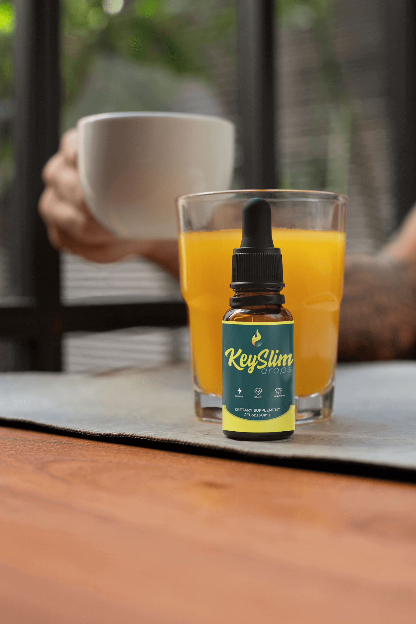 Keyslim Drops 24-in-1 formula before and after transformation