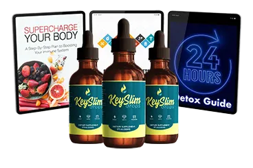 Keyslim Drops supplement bottle official product image
