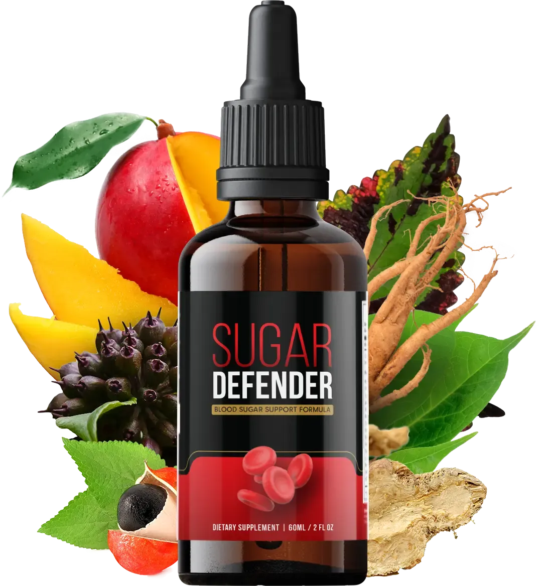 Sugar Defender Review 2026 – 1 bottle with fruits