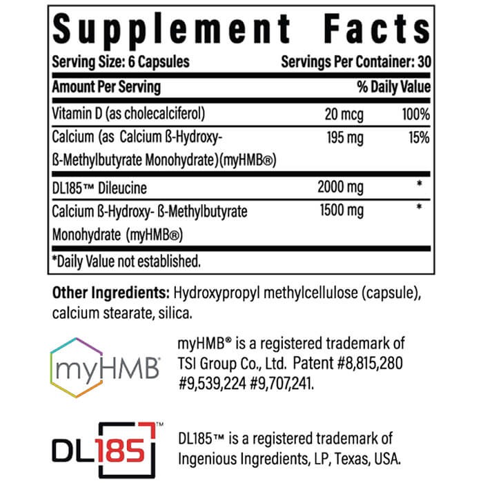Advanced Muscle Plus review – ingredients label closeup