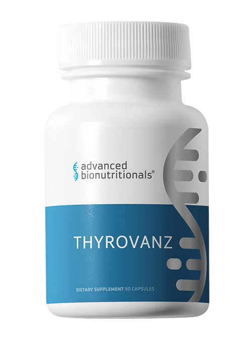 Thyrovanz review — big bottle of Advanced Bionutritionals desiccated thyroid supplement