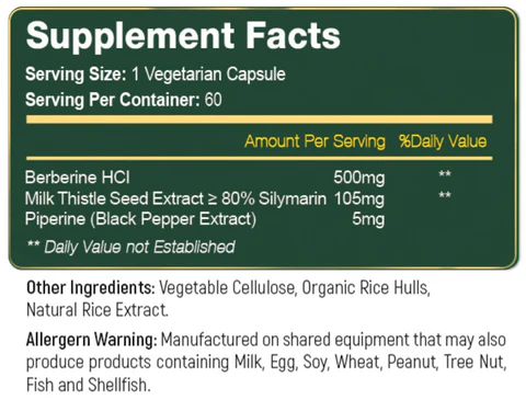 Berberine Review – Ezyabsorb Capsules Supplement Facts