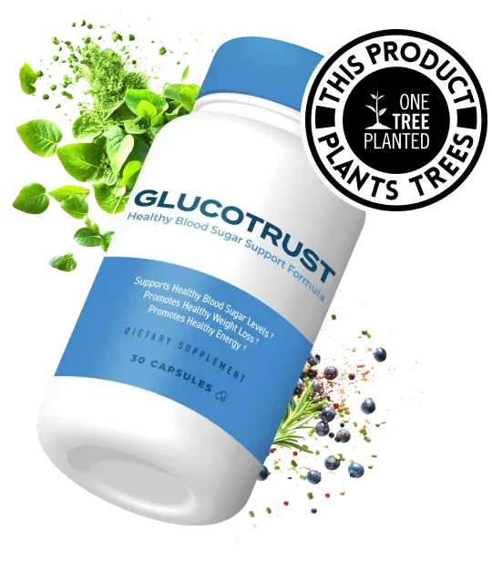 GlucoTrust Review bottle front label