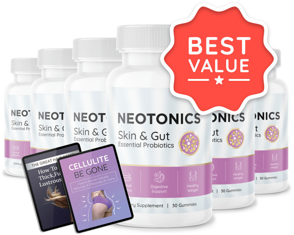 Neotonics 6 bottle supply for gut and skin health