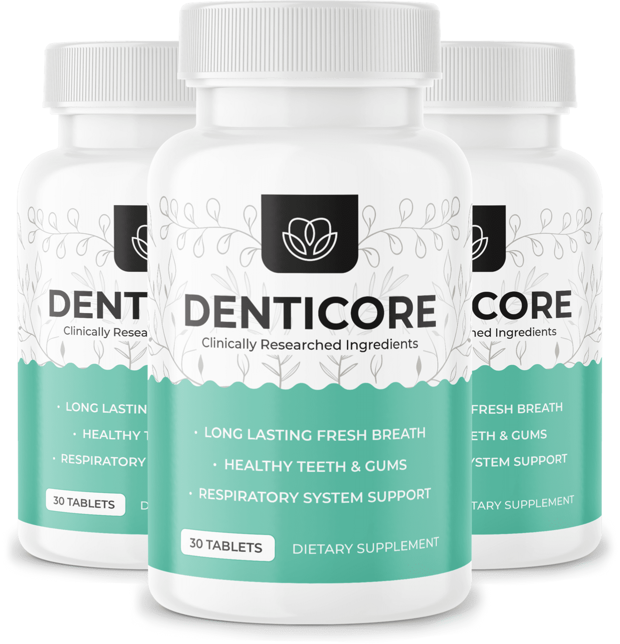 DentiCore Review – customer testimonials and bottle packaging