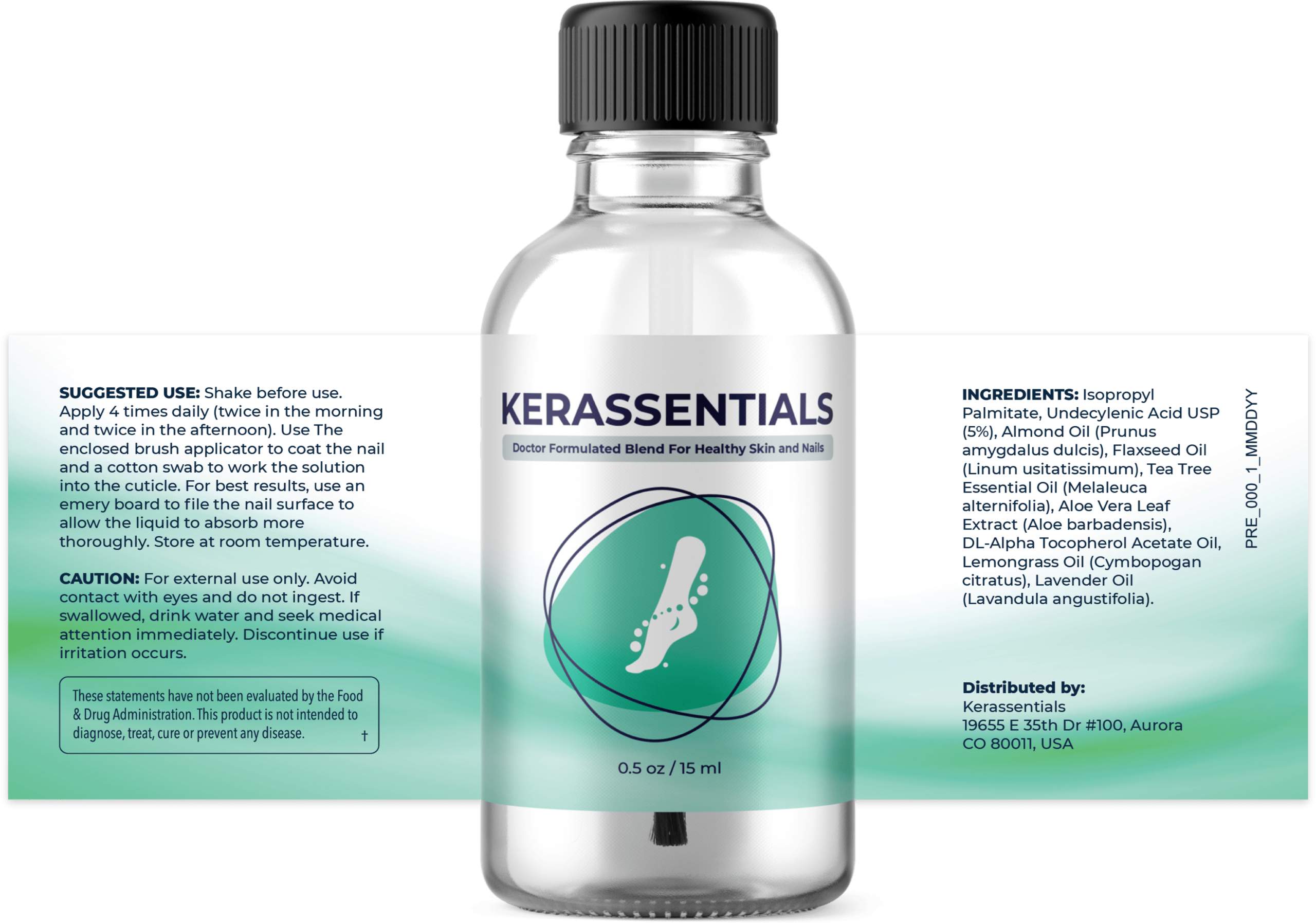 Kerassentials Review — product label and ingredient list