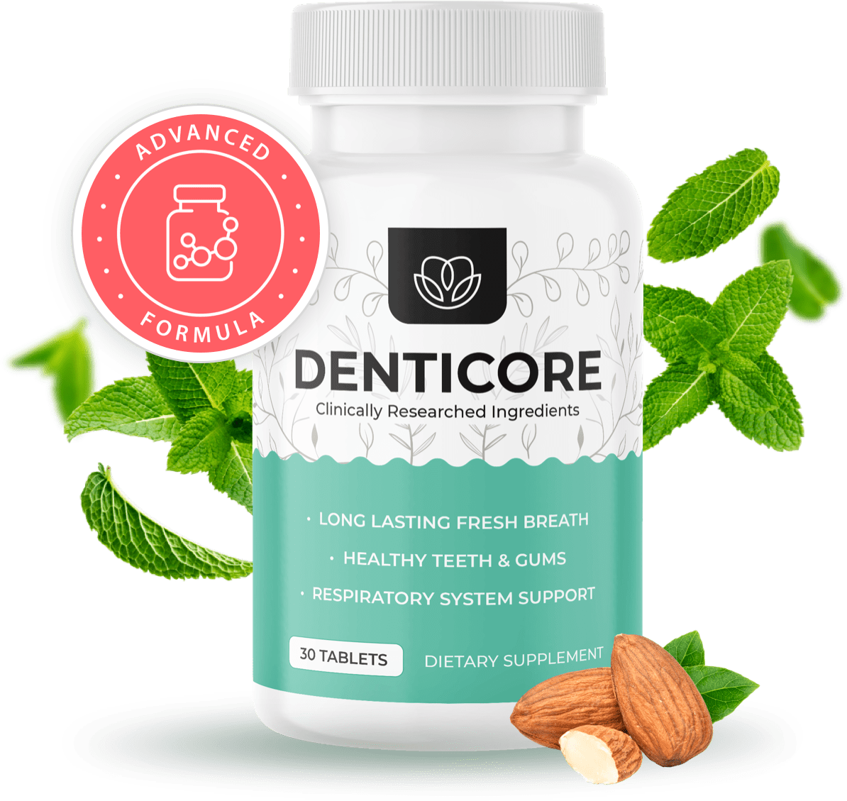 DentiCore Review – dental supplement bottle front view