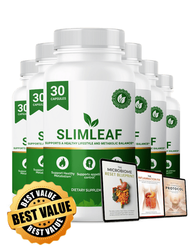 SlimLeaf gut health support graphic