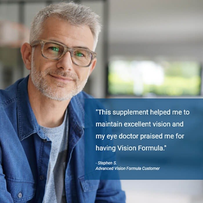Customer testimonial photo for Advanced Vision Formula Review