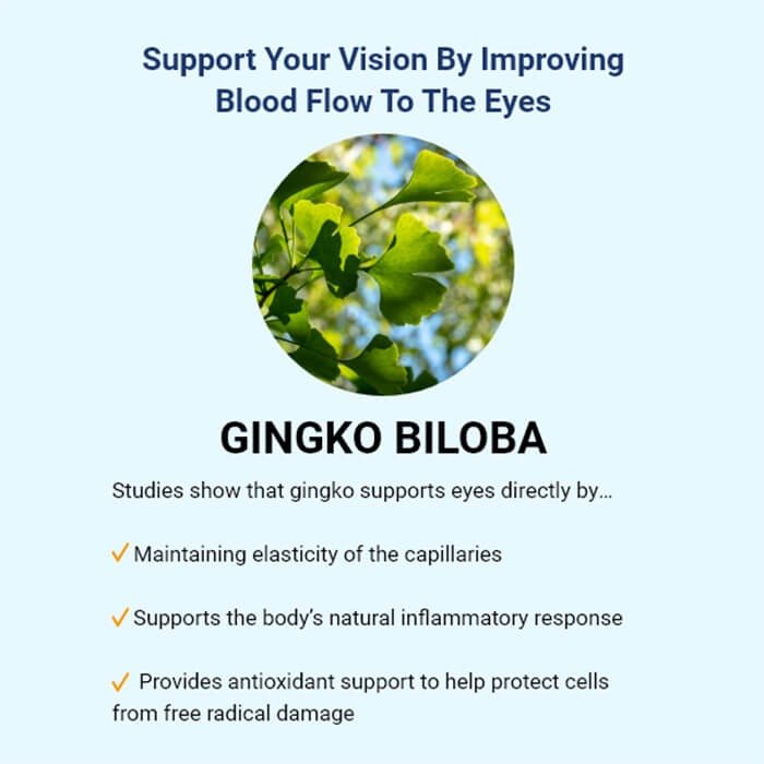 Ginkgo Biloba ingredient facts related to Advanced Vision Formula Review