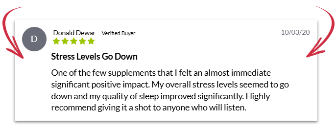 Customer review screenshot for magnesium sleep support