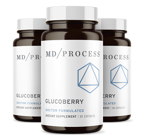 GlucoBerry 3-bottle bundle package for 90-day blood sugar support