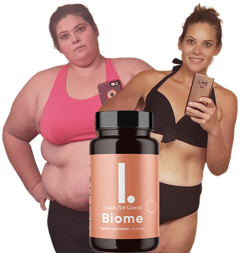 Woman managing gut health and weight loss with LeanBiome