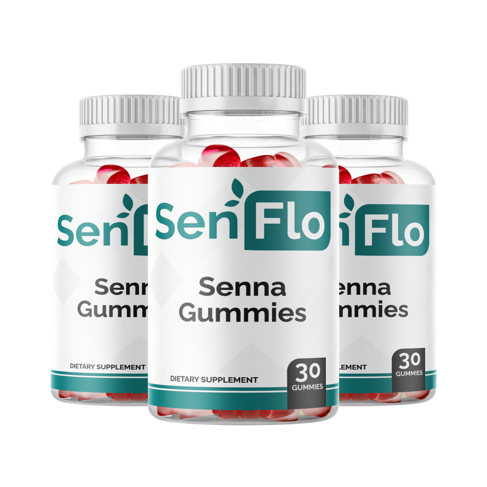 SenFlo Gummies 3 bottle supply for digestive health support
