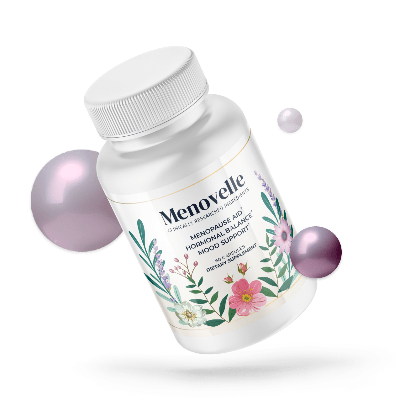 Menovelle Review - menopause support supplement bottle